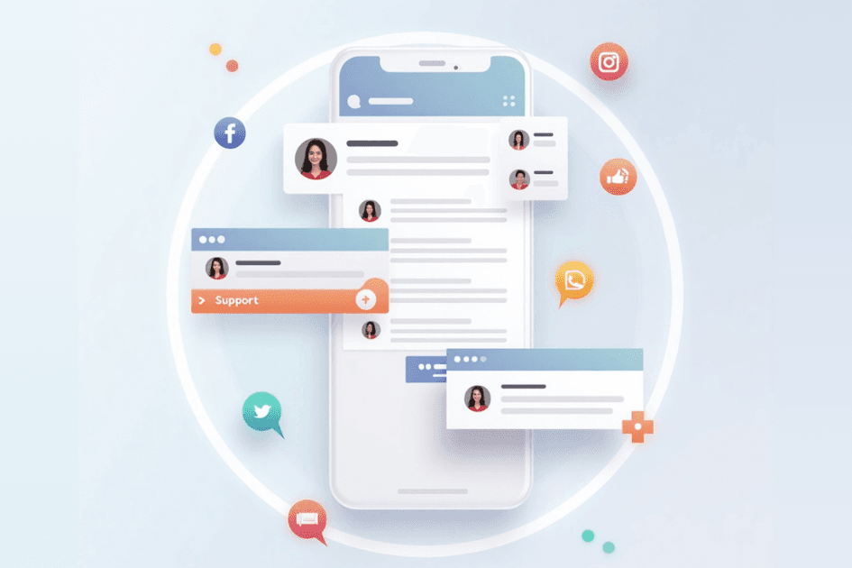 All In One Support Button: one-click customer support links for social, chat, and email on Shopify
